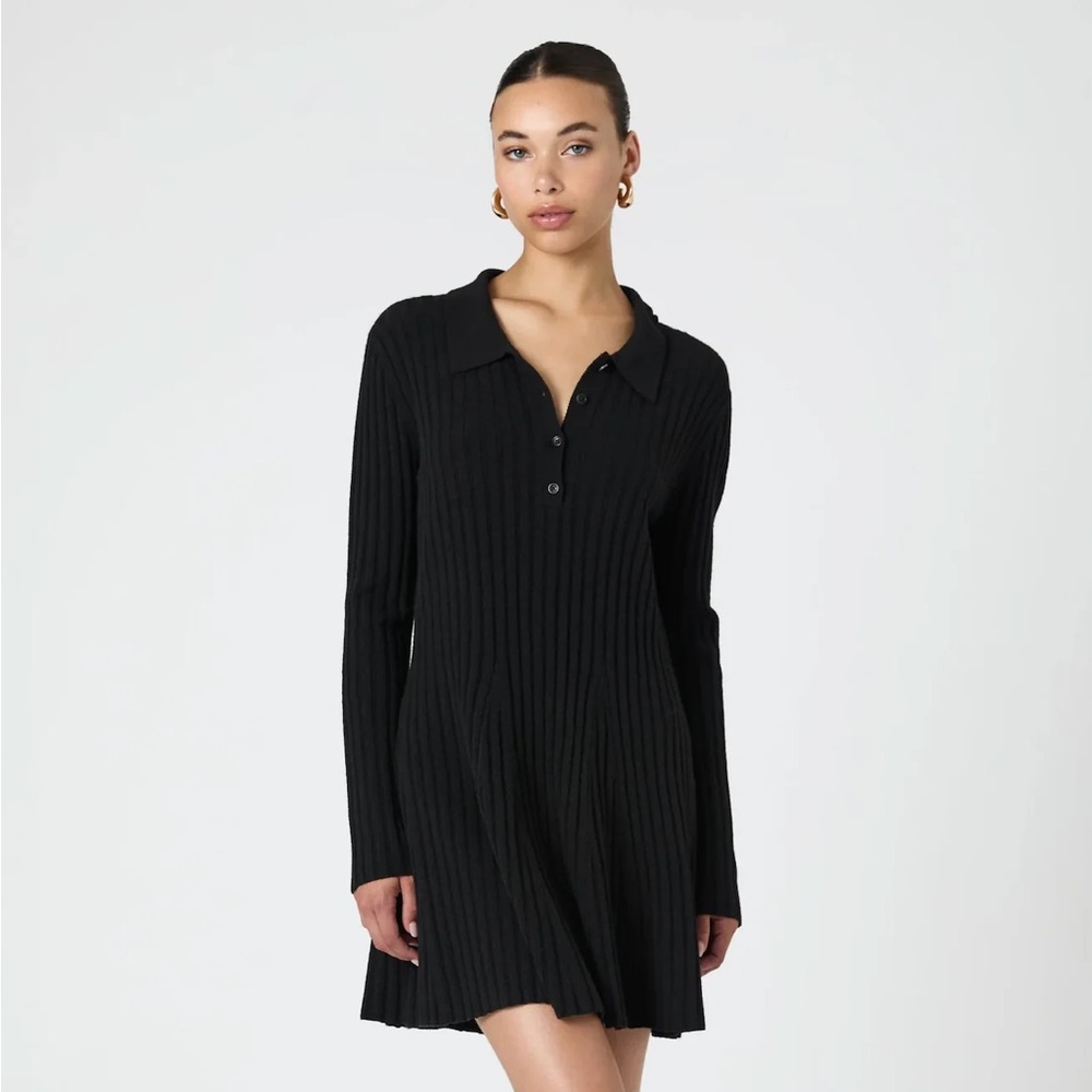 French Connection vhari button up collared dress
